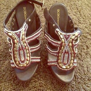 NWOT Embellished heels